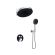 Душевой комплект Black&White Gravity 9401C с термостатом хром