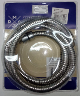 Шланг для душа РМС SH-02 с двойным замком 150-210см нержавеющая сталь