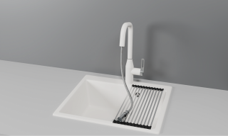 Смеситель для кухни Granula 8171, АРКТИК (БЕЛЫЙ) белый