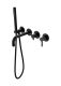 Смеситель для ванны с ручным душем Grocenberg GB5070BL Чёрный матовый