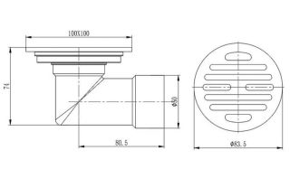 Душевой трап Raglo R605.10 хром