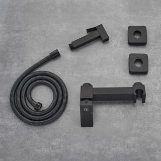 Гигиенический душ со смесителем РМС SUS129BL-6-2 чёрный