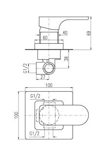 Смеситель для душа Rav Slezak Yukon YU183CMAT черный