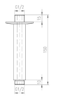Кронштейн для душа Rav Slezak MD0311CMAT черный