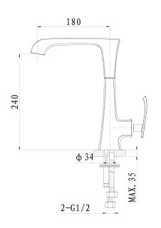 Смеситель для кухни Wonzon & Woghand Triumph WW-562101-CR хром