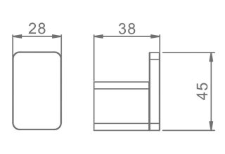 Крючок для ванной комнаты Raglo R301.05 хром