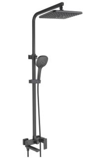 Душевая стойка Rose R2836H чёрный матовый