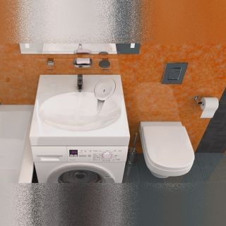 Раковина над стиральной машиной Maretti EN13SM69-844, белая