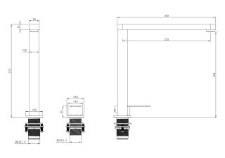 Смеситель для кухни ESKO Kitchen K52 нержавеющая сталь