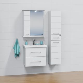 Подвесная тумба под раковину Санта Омега 207045 60 см белый