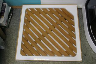 Душевой поддон Ceruttispa  Q91 Деревянная решётка квадратная