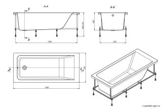 Акриловая ванна Roca Easy 170x70 ZRU9302905
