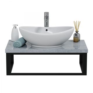 Столешница Санта 900151 80 см гранит серый