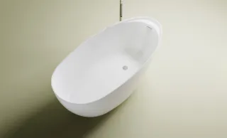 Ванна из искусственного камня Astra-Form Исида 01010049 170x80 см с интегрированным переливом белый глянец