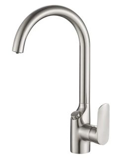 Смеситель для кухни Shevanik S368L с подключением фильтра сатин