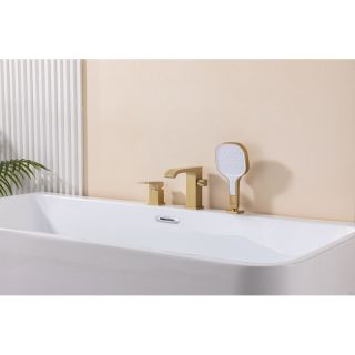 Смеситель на борт ванны Raglo R02.31.03 золотой сатин