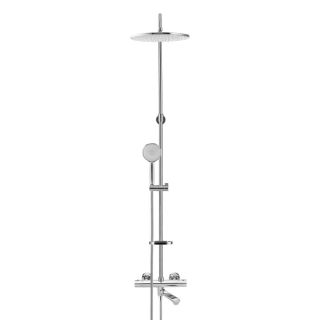 Душевая стойка Swedbe Hermes 9090 с термостатическим смесителем для ванны хром