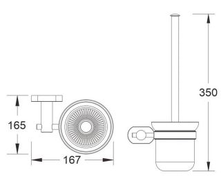Ёршик для унитаза Shevanik SG5100 хром