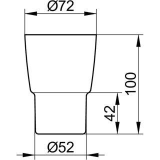 Стакан Keuco City.2 02350 009000 хрустальный