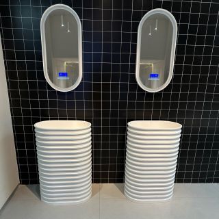 Напольная раковина ABBER Stein AS2550-H 58см белый матовый