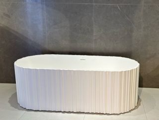 Ванна из искусственного камня ABBER Stein AS9653 170x75см белый матовый