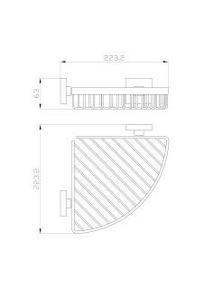 Полка для ванной Wonzon & Woghand Polo WW-8944 хром