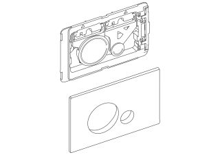 Кнопка смыва BelBagno SFERA CZR/BB-SR-BORO, цвет-брашированное золото
