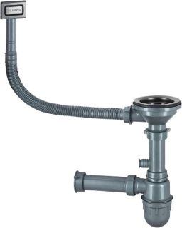 Комплект Paulmark Velten PM905151-BS брашированная нерж. сталь + Смеситель Paulmark Skalen Sk213020-SS для кухонной мойки