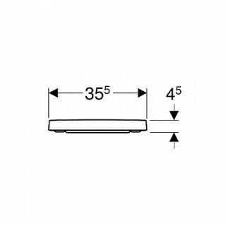 Крышка-сиденье Geberit Renova Plan 500.691.01.1 микролифт