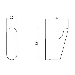 Крючок Timo Luiro 18411/17 золото матовое