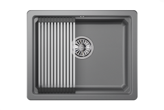 Мойка кухонная Granula Kitchen Space 5501U, АЛЮМИНИУМ