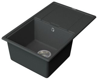 Мойка кухонная Point Лаура PN3005GR 78 см графит