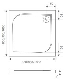 Экран Good Door Квадро 100