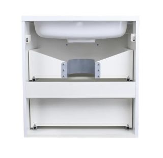 Тумба подвесная под раковину Style Line "Каре 80" СС-00002270  (2 ящ.) Люкс белая, PLUS