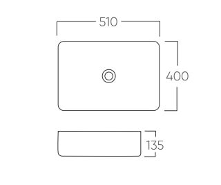Раковина чаша Bronze de Luxe Lacio 1073M, белый