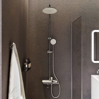 Душевая система с тропическим душем IDDIS Shelfy SHESBBTi06 хром