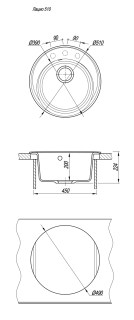 Кухонная мойка Florentina Лацио 510 бежевый