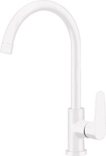 Смеситель для кухни, без донного клапана, хром/белый Cezares LACONICO-C-LL25-BLC