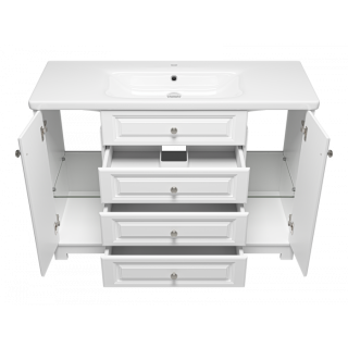 Напольная тумба под раковину Misty Ларго 120 см П-Лар-07120-01-3Я белый