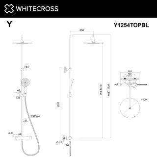 Душевая стойка термостатическая WHITECROSS Y хром
