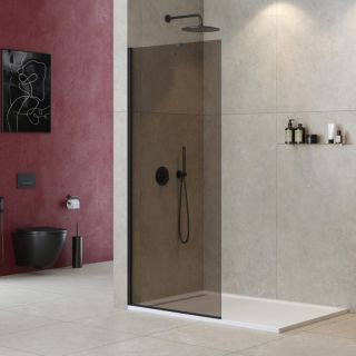 Душевая перегородка CEZARES LIBERTA-L-1-TB-100-BR-NERO