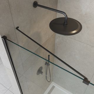 Душевая перегородка CEZARES LIBERTA-L-1-TB-130-C-NERO