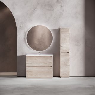 Тумба напольная под раковину Sancos Libra Floor LB100FEG 100 см дуб галифакс натуральный