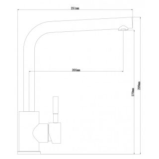 Смеситель для кухни Dr. Gans Лира графит
