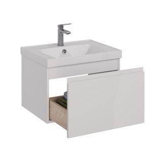 Тумба под раковину Lemark Veon Mini LM02VM60T 60 см белый глянец