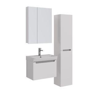 Тумба под раковину Lemark Buno mini LM05BM60T 60 см белый глянец