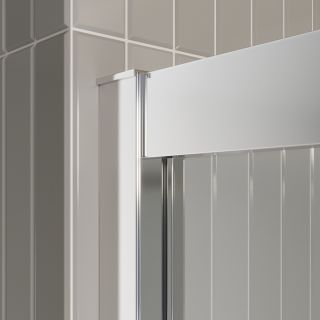 Душевой уголок BelBagno LUCE-A-22-100+25-C-Cr хром