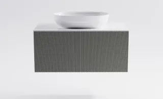 Тумба с раковиной Astra-Form М-40 4631177713606 90 см серый матовый