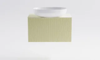 Тумба с раковиной Astra-Form М-40 Slim 4631177715938 70 см бежевый матовый