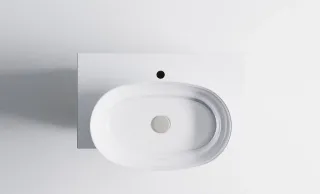 Тумба с раковиной Astra-Form М-40 Slim 4631177714467 70 см зелёный матовый